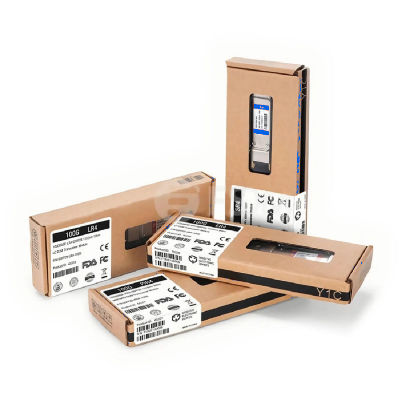 SFPS Cisco QSFP-100G-SR4-S Compatible 100GBASE-SR4 QSFP28 4 x 25G NRZ 850nm 100m DOM MPO-12/UPC MMF Optical Transceiver Module, Breakout to 4 x 25G-SR