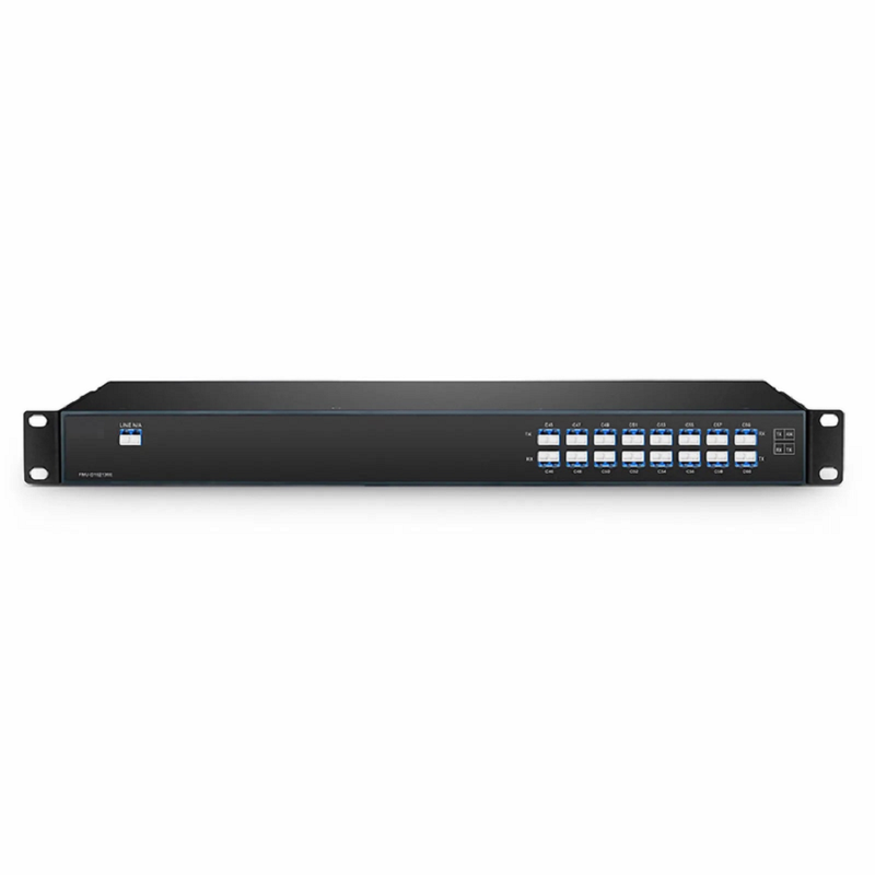 SFPS 16 Channels DWDM Mux Demux, 100GHz C21-C36, 4.0dB Typical IL, LC/UPC, Single Fiber, Side-A, FMU 1U Rack Mount