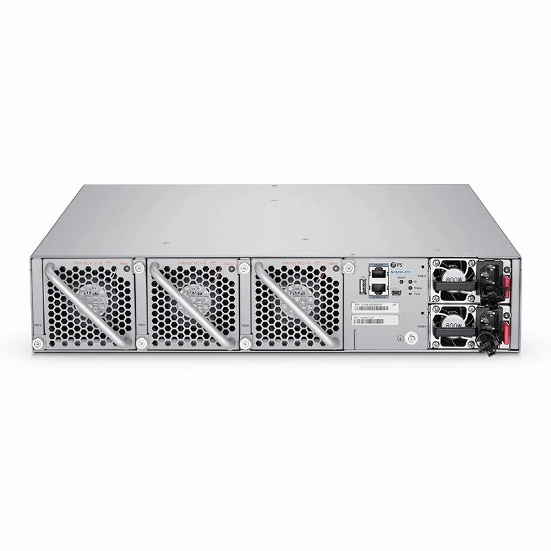 SFPS NC8200-4TD, 4-Slot 2U Ethernet L3 Data Center Chassis Switch Unloaded, with 4x 25/40/100Gb Line Cards, Support MLAG/Stacking, Broadcom Chip