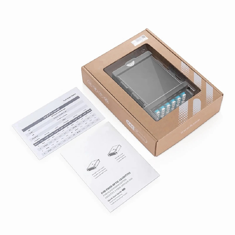 SFPS FHDA MTP®-LC Cassette, OM5 Multimode, Type A, 12 Fibers, MTP®-12 (Male) to 6 x LC Duplex, 0.35dB Max.