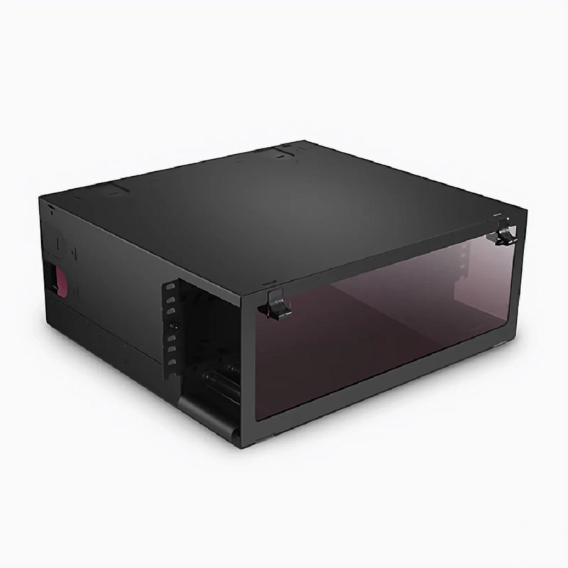 SFPS FHDA High Density 4U Rack Mount Enclosure Unloaded, Sliding Drawer, Holds up to 12 x FHDA Cassettes, Panels or Splice Trays, 432 Fibers (LC)