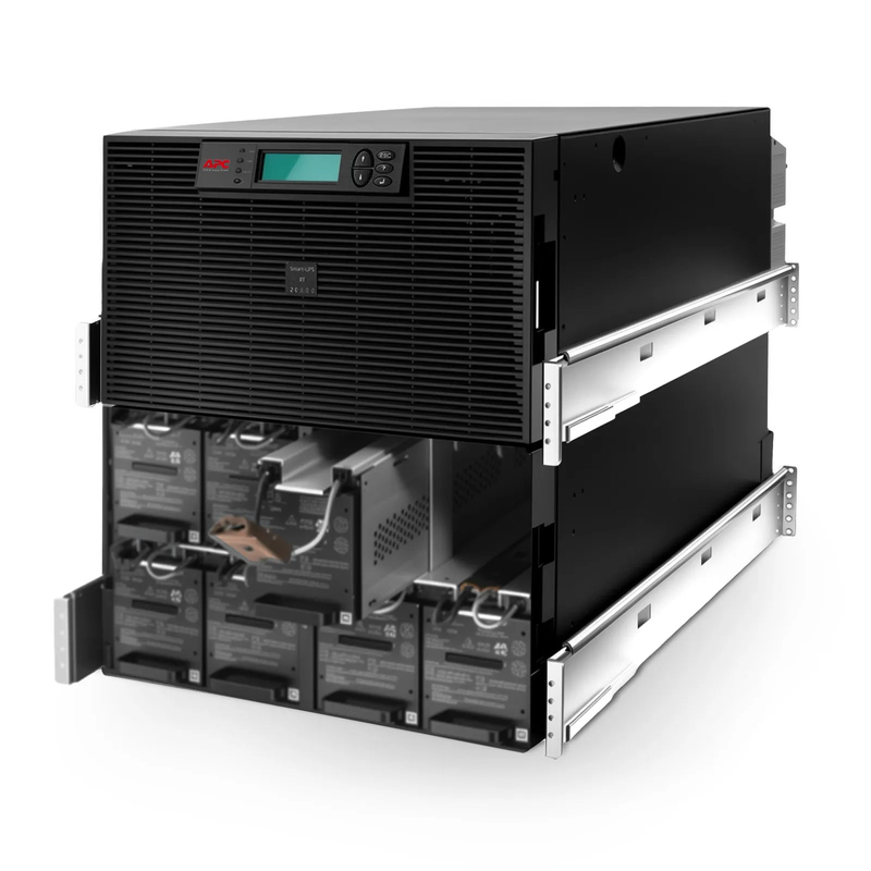 SFPS APC Smart-UPS RT, 20kVA/16kW, 208V, 4 x L6-20R & 2 x L6-30R NEMA Outlets, LCD & SmartSlot, 4 Replaceable Battery Modules Included, Rack 12U