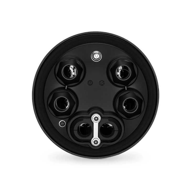 SFPS 144 Fibers Dome Fiber Optic Splice Closure, 1 Oval Port and 4 Round Ports, Mechanical Seal, with 1 Pre-installed Splice Tray