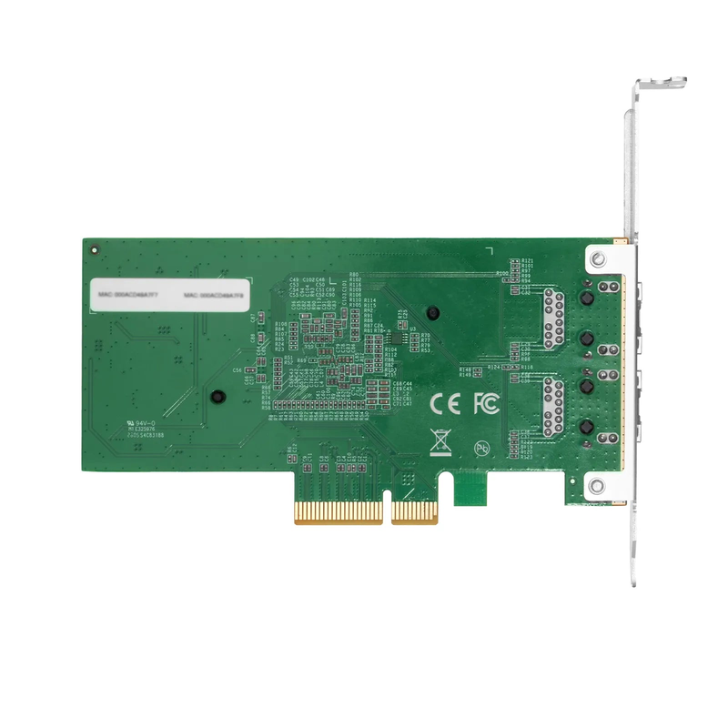 SFPS Intel E610-XAT2 Based Ethernet Network Interface Card, 10G Dual-Port RJ45, PCIe 4.0 x4, Comparable to Intel E610-XT2, Tall&Short Bracket