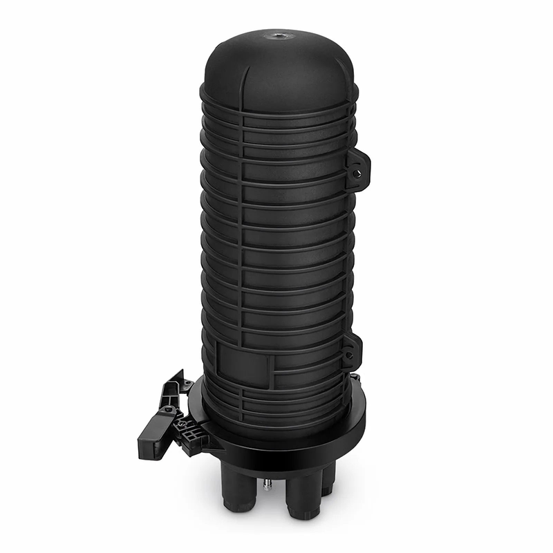 SFPS 144 Fibers 2In-4Out Dome Fiber Optic Splice Closure, Mechanical Seal, with 1 Pre-installed Fusion Splice Tray