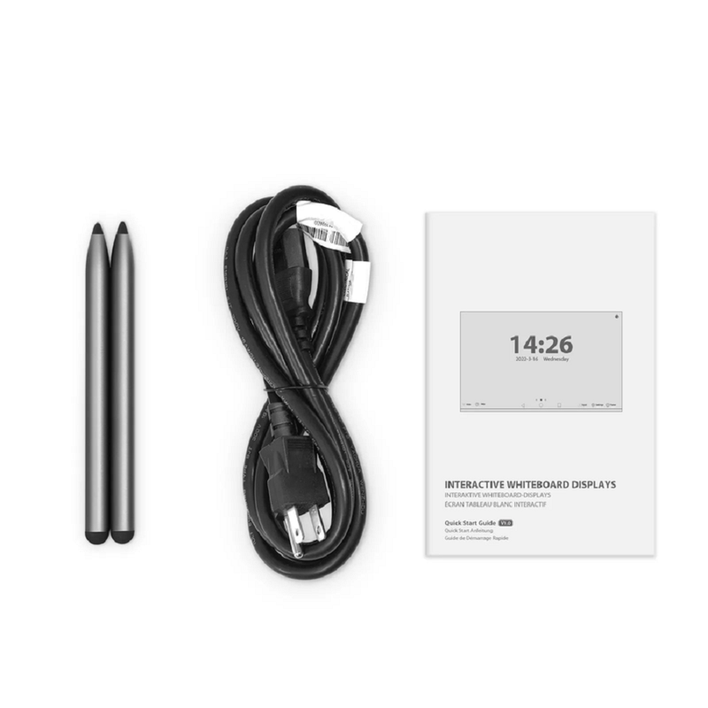 SFPS IWB-5386-S Interactive White Board with 4K UHD Anti-glare Display & 2 Pens, Support OTA Remote Upgrade & Screen Sharing, 86-Inch