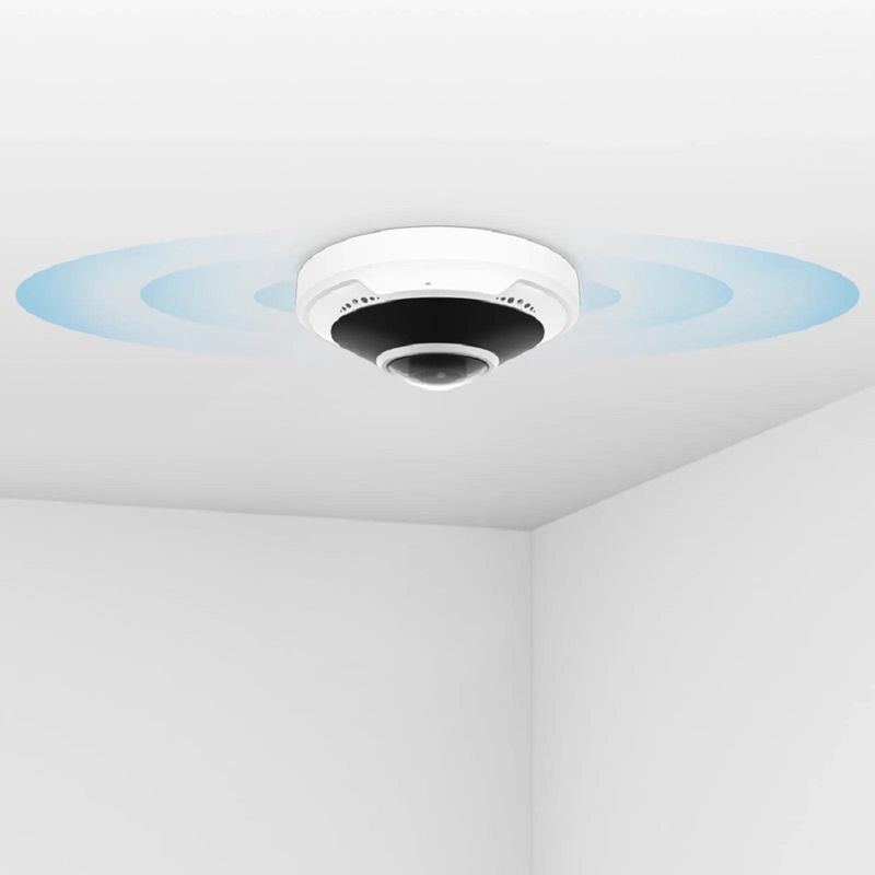 SFPS IPC301-5M-F Fisheye Camera, Fixed 5MP with Build-in Mic, 33ft Night Vision, IP66 & IK10 360A° Panoramic PoE Network Camera with 1.4mm Lens