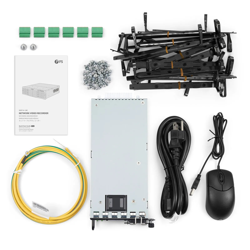 SFPS NVR716-128C, 128-Channel Network Video Recorder, Record 128CH 4K@30fps, Live View/Playback 4CH 4K@30fps, Supports up to 16x10TB Hard Drive (Not Included)