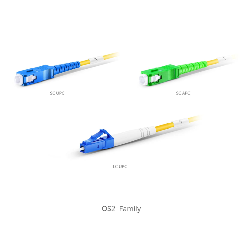 SFPS 300m (984ft) Hybrid Fiber and Power Cable, Indoor, Plenum (OFNP), Single Mode (OS2), 2 Fibers, Tight-Buffered, LC UPC Simplex to LC UPC Simplex, 2 Conductors 17AWG