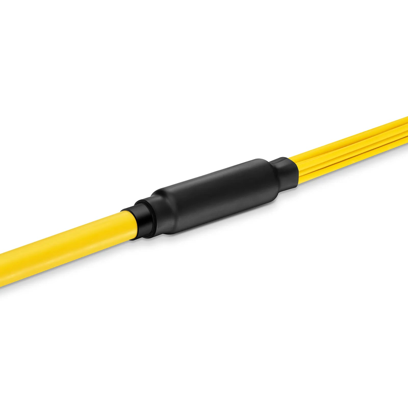 SFPS 30m (98ft) MTP® Pigtail Trunk Cable, MTP-12A® APC (Female) to Unterminated, 144 Fibers, Single Mode (OS2), LSZH, 0.35dB Max, Double Jacket, Yellow