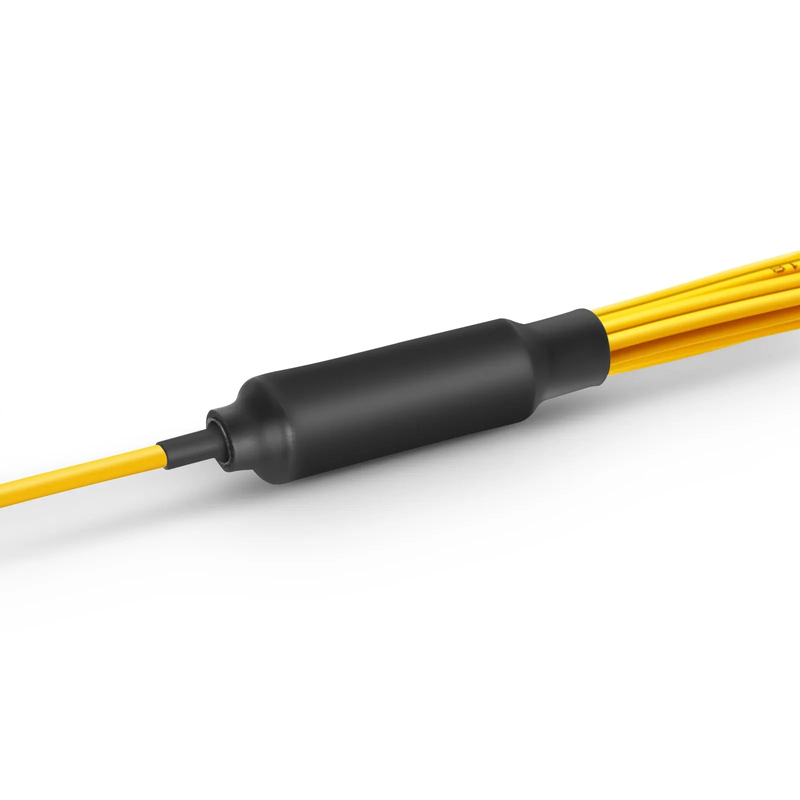SFPS 1m (3ft) MMC Harness, MMC-16 APC (Female) to 8 x LC UPC Duplex, 16 Fibers, Single Mode (OS2), Plenum (OFNP), 0.35dB Max, Jumper Polarity, Yellow