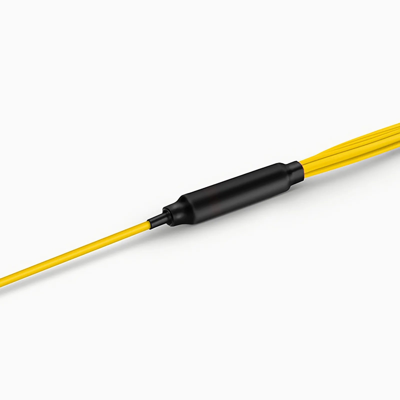 SFPS 2m (7ft) MTP® Harness, MTP®-8 APC (Female) to 4 MDC UPC Duplex, 8 Fibers, Single Mode (OS2), Plenum (OFNP), 0.35dB Max, Type B, Yellow