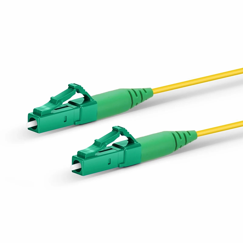 SFPS 3m (10ft) Fiber Patch Cable, 1 Fiber, LC APC Simplex to LC APC Simplex, Single Mode (OS2), Riser (OFNR), 1.2mm, Tight-Buffered, Yellow