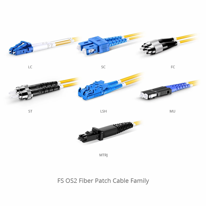SFPS 3m (10ft) Fiber Patch Cable, 2 Fibers, LC UPC Duplex to LC UPC Duplex, Single Mode (OS2), LSZH, 2.0mm, Tight-Buffered, Yellow