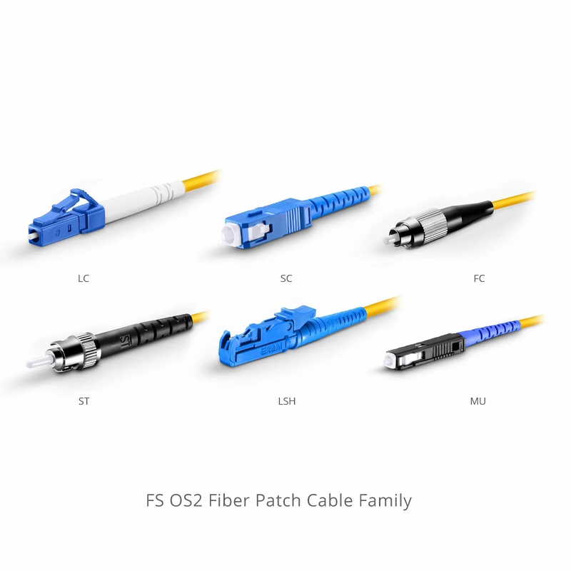 SFPS 3m (10ft) Fiber Patch Cable, 1 Fiber, SC UPC Simplex to ST UPC Simplex, Single Mode (OS2), Riser (OFNR), 1.6mm, Tight-Buffered, Yellow