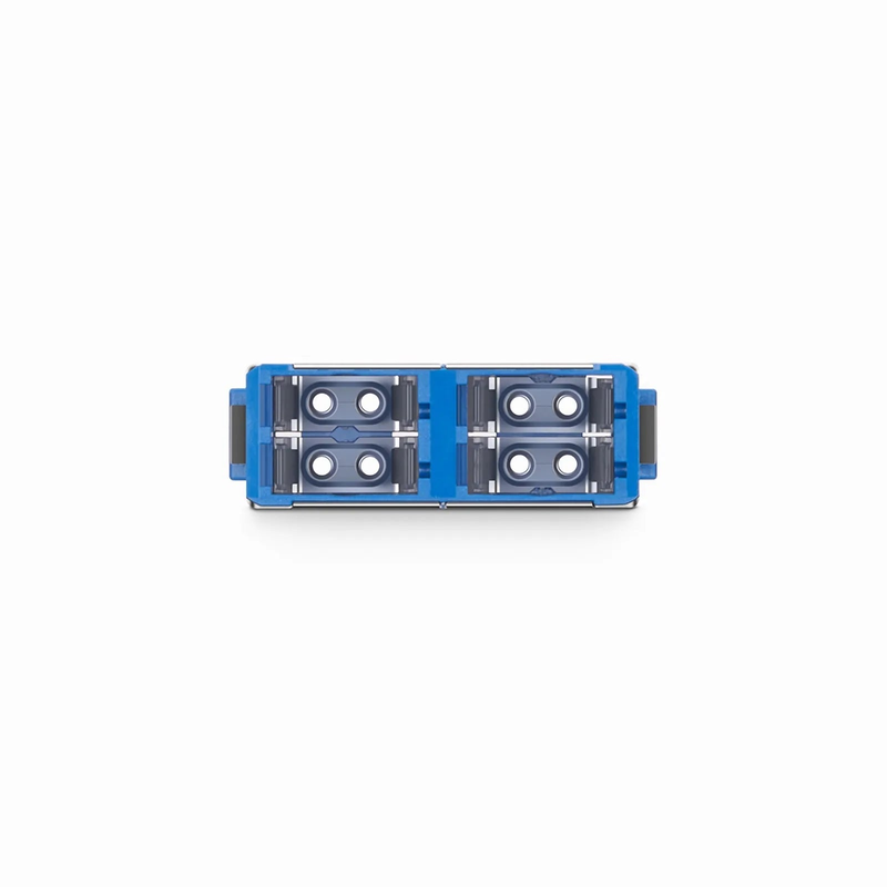 SFPS SN/UPC to SN/UPC 4-Port OS2 Single Mode Plastic Fiber Optic Adapter/Coupler Without Flange