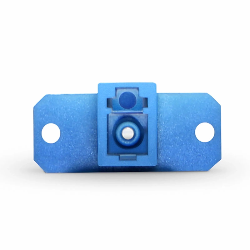 SFPS LC/UPC Female to SC/UPC Female Hybrid Simplex OS2 Single Mode Plastic Fiber Optic Adapter/Coupler with Flange