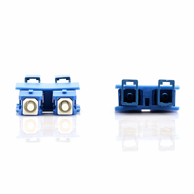 SFPS LC/UPC Female to SC/UPC Male Hybrid Duplex OS2 Single Mode Plastic Fiber Optic Adapter/Coupler without Flange