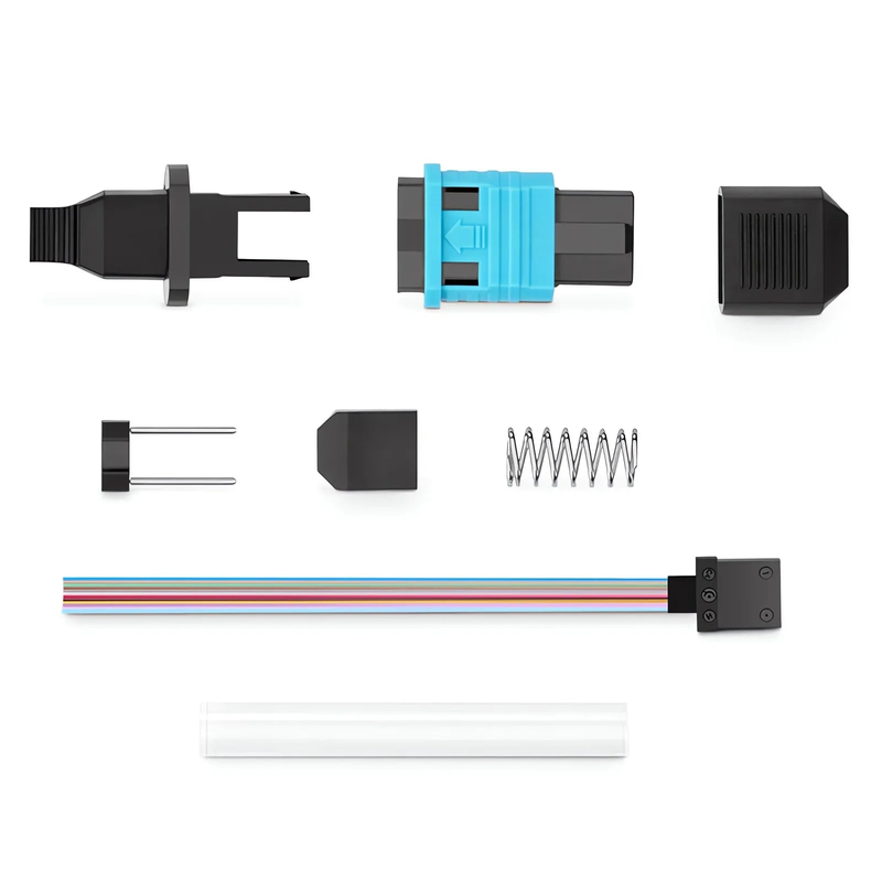 SFPS MPO (Male) OM3/OM4 Multimode Field Assembly Splice-on Connector, Flat Ribbon