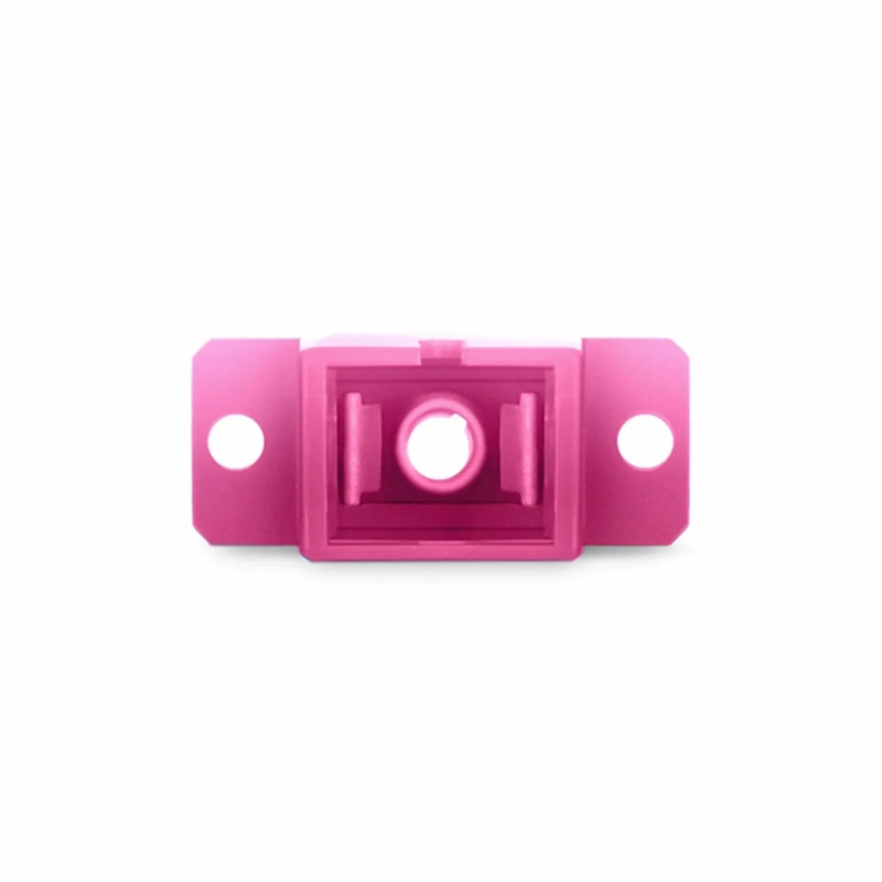 SFPS SC/UPC to SC/UPC Simplex OM4 Multimode Plastic Fiber Optic Adapter/Coupler with Flange, Violet