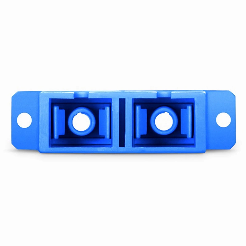 SFPS SC/UPC to SC/UPC Duplex OS2 Single Mode Plastic Fiber Optic Adapter/Coupler with Flange (10pcs/Pack)