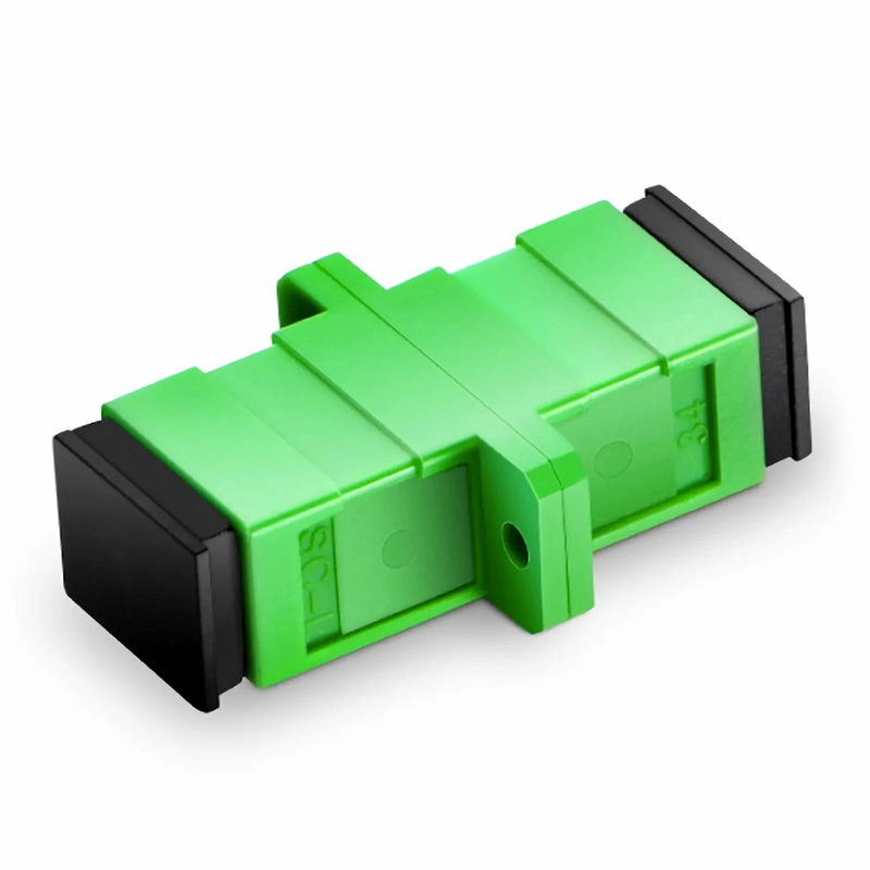 SFPS SC/APC to SC/APC Simplex OS2 Single Mode Fiber Optic Adapter/Coupler without Metal Clips with Flange (10pcs/Pack)