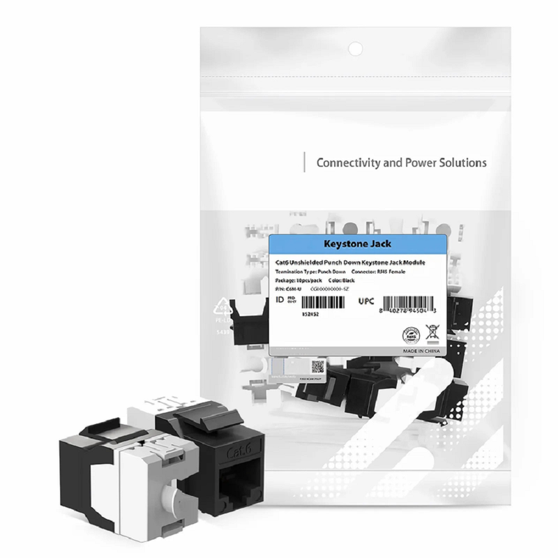 SFPS Cat5e/Cat6/Cat6a RJ45 Tool-Free Field Term Modular Plugs with Pull-tab, Shielded Network Connectors for 23~26AWG Twisted Pair Solid or Stranded Cable (10/Pack)