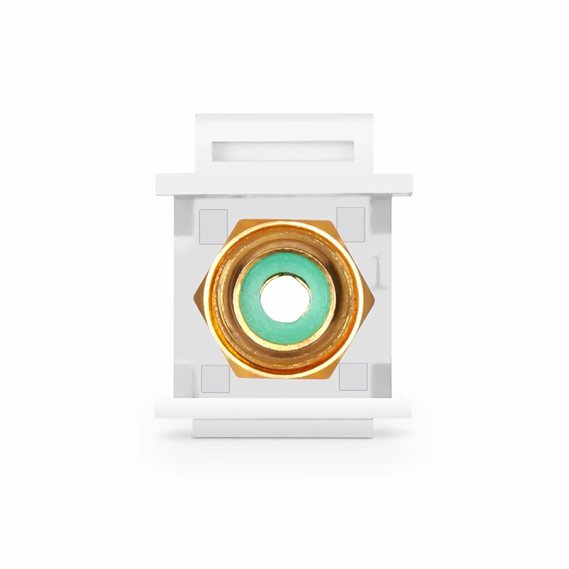 SFPS RCA Feedthrough SyncEase Connector, Gold-Plated, White Housing