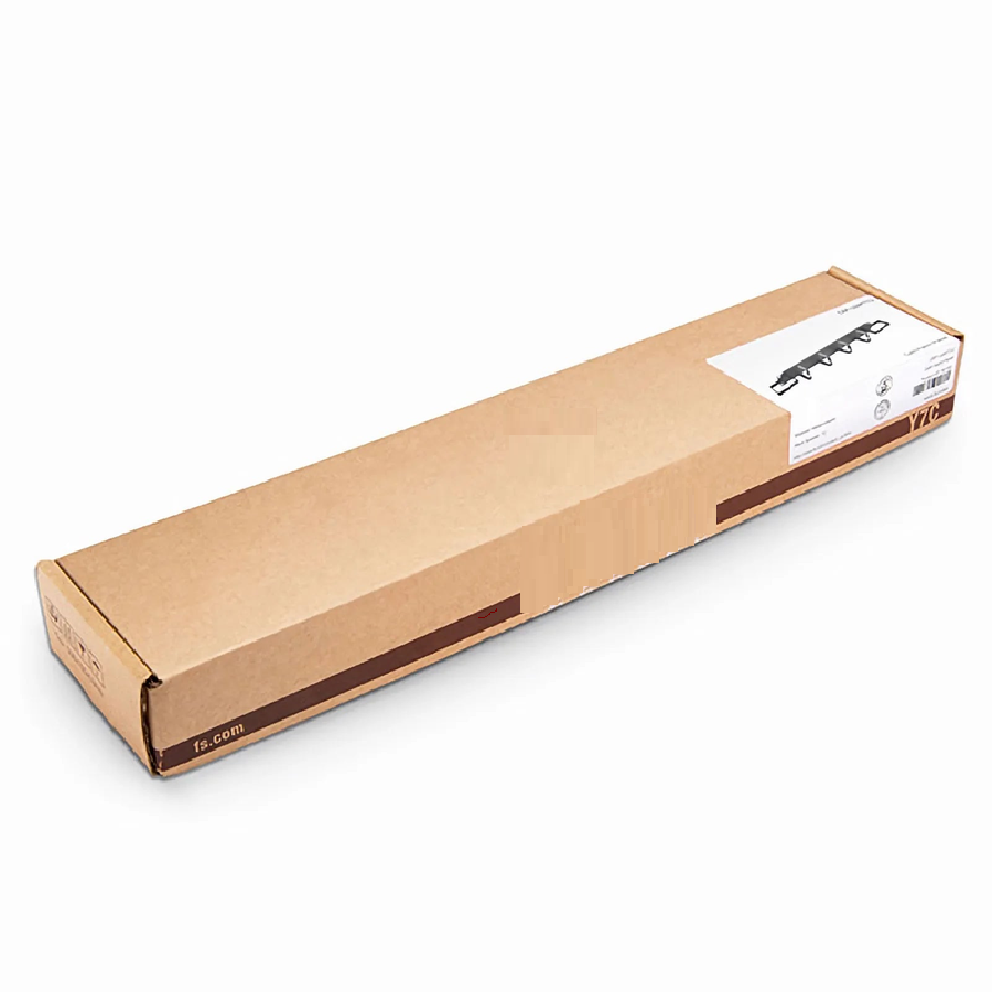 SFPS Horizontal Single Sided Manager, 1RU, D-Rings & Side Rings, 3.46 in. Depth