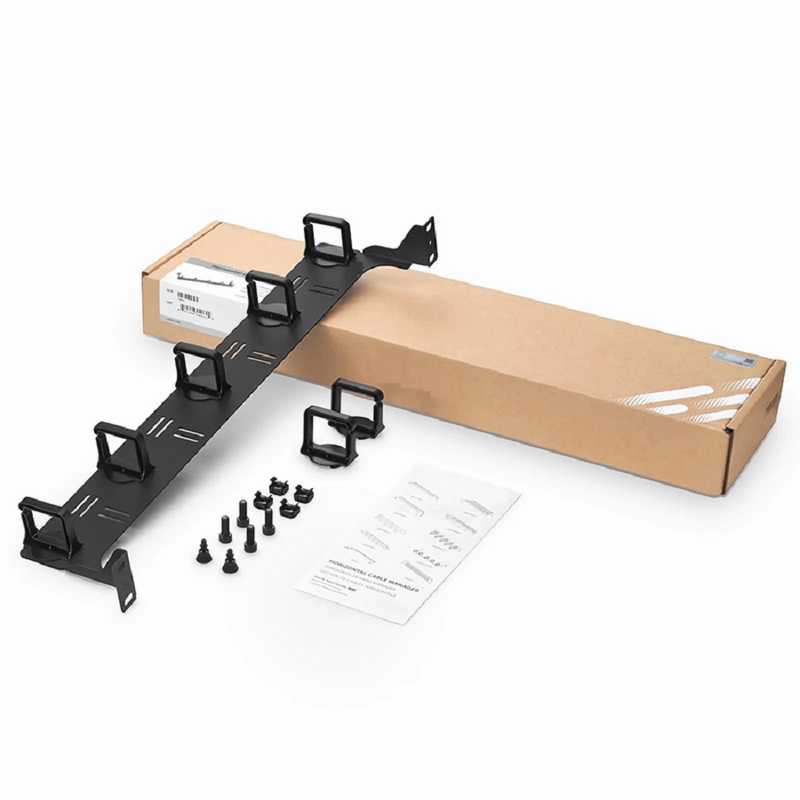 SFPS Horizontal Single Sided Cable Manager for 19 in. Rack or Cabinet, 0RU, 5 Snap-in D-Rings, 4.29 in. Depth