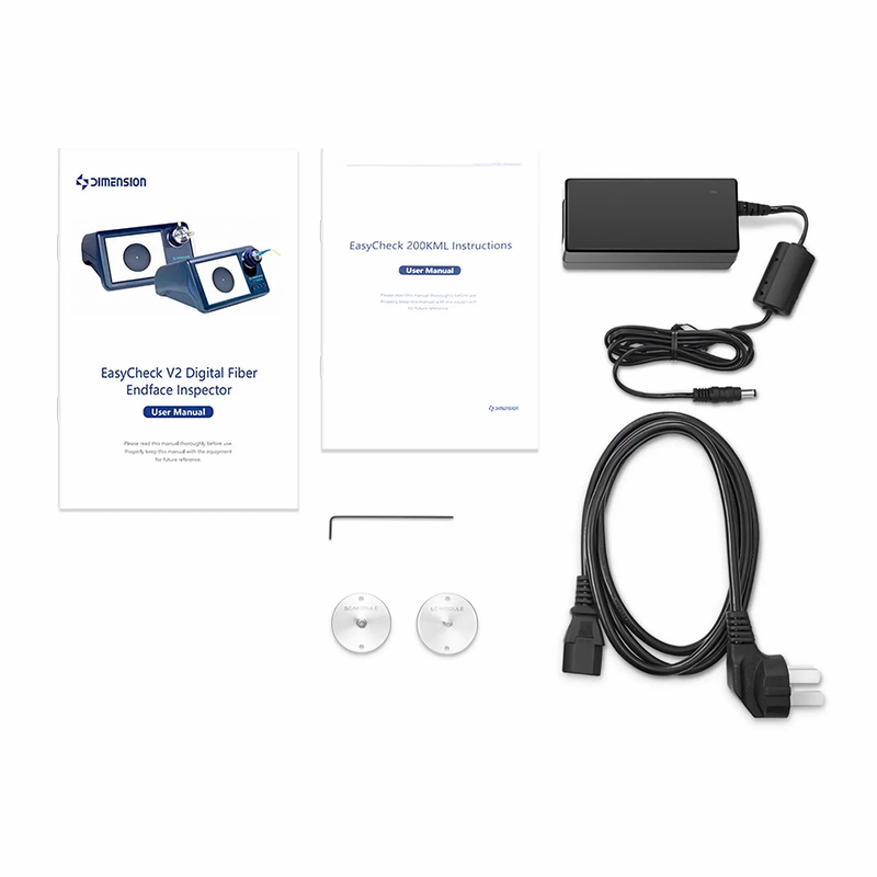 SFPS EasyCheck V2 Digital Fiber Endface Inspector for Transceivers, with SC/PC and LC Connectors, 200X