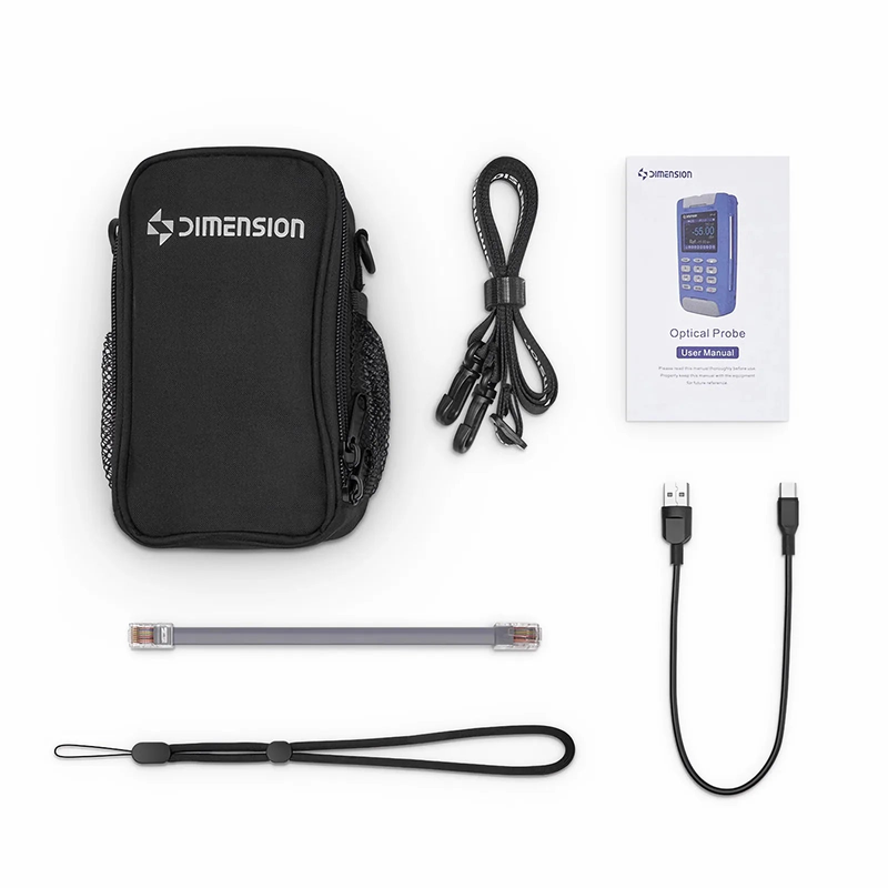 SFPS OP-01 Handheld Optical Multimeter Built-in 1mW Visual Fault Locator with RJ45 Cable Sequence Test Function