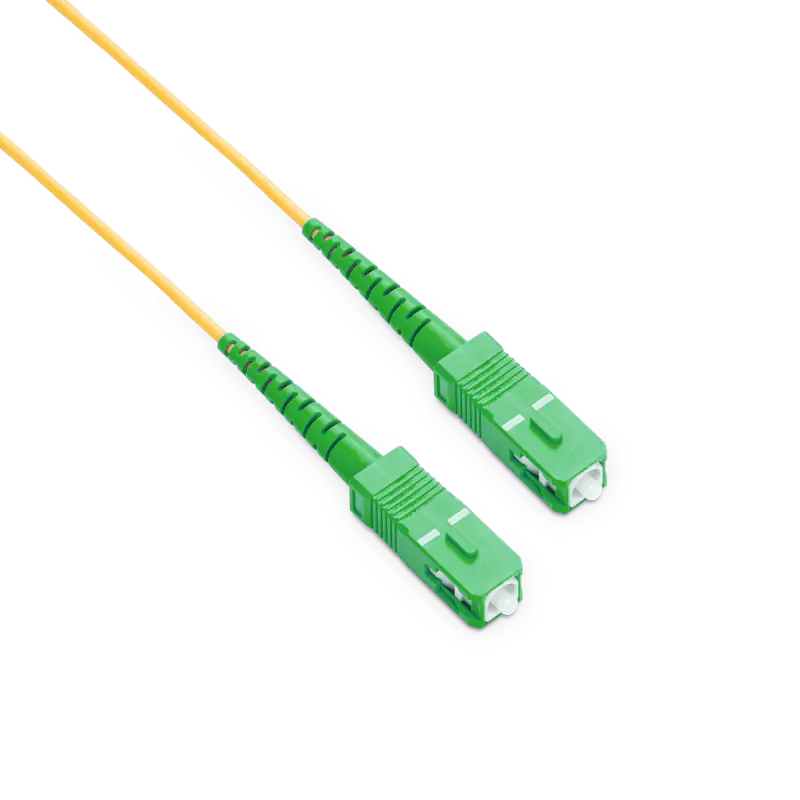 10m (33ft) SC APC to SC APC Simplex OS2 Single Mode LSZH 2.0mm Fiber Optic Patch Cable SFPS