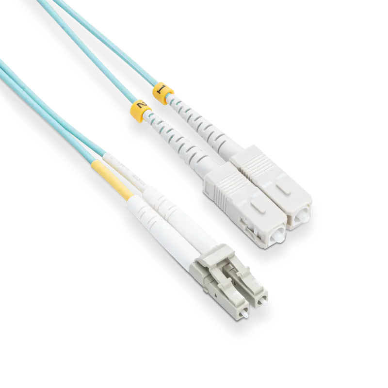 1m (3ft) LC UPC to SC UPC Duplex OM4 Multimode LSZH 2.0mm Fiber Optic Patch Cable SFPS