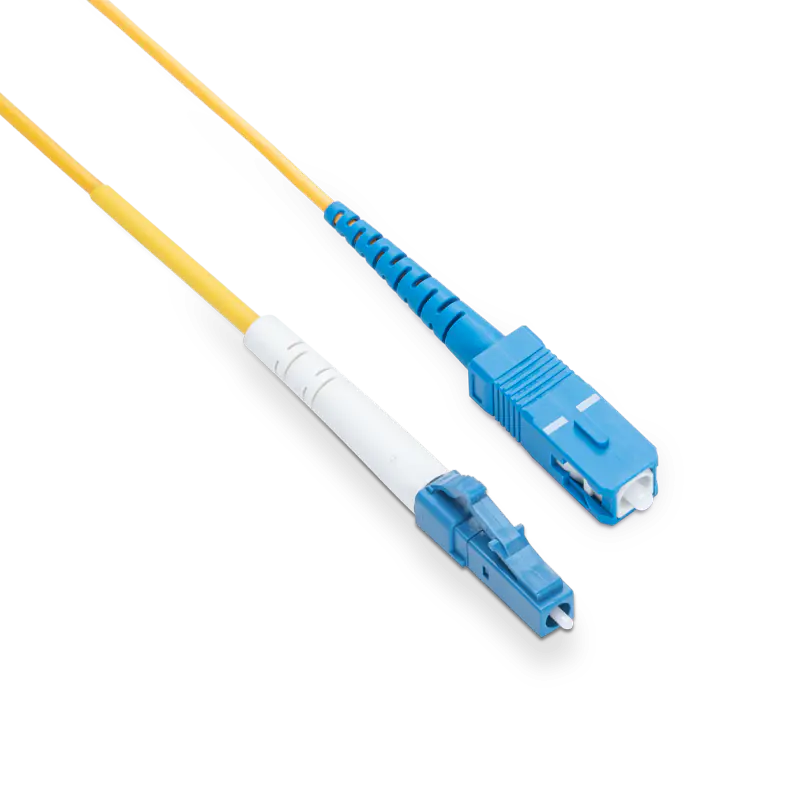 10m (33ft) LC UPC to SC UPC Simplex OS2 Single Mode LSZH 2.0mm Fiber Optic Patch Cable SFPS