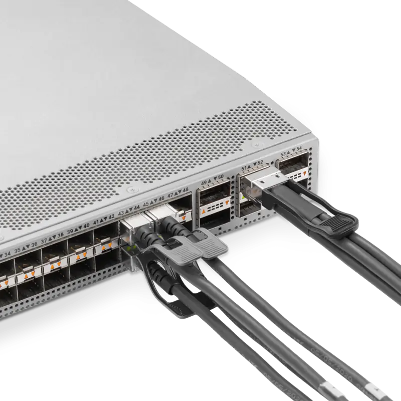 Arista Compatible C-Q200-4S50-1M 1m (3ft) 200G QSFP56 to 4X50G SFP56 Passive Direct Attach Copper Breakout Cable 30AWG SFPS