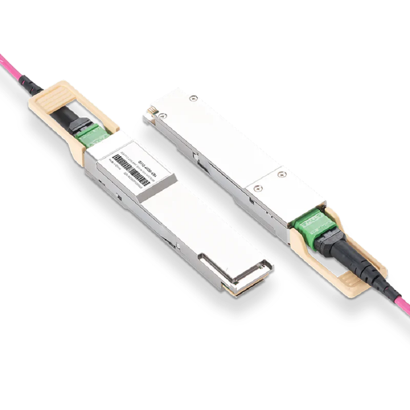 Arista Compatible Broadcom DSP & Broadcom VCSEL 400GBASE-VR4 QSFP112 PAM4 850nm 50m MTP/MPO-12 APC MMF Optical Transceiver Module SFPS
