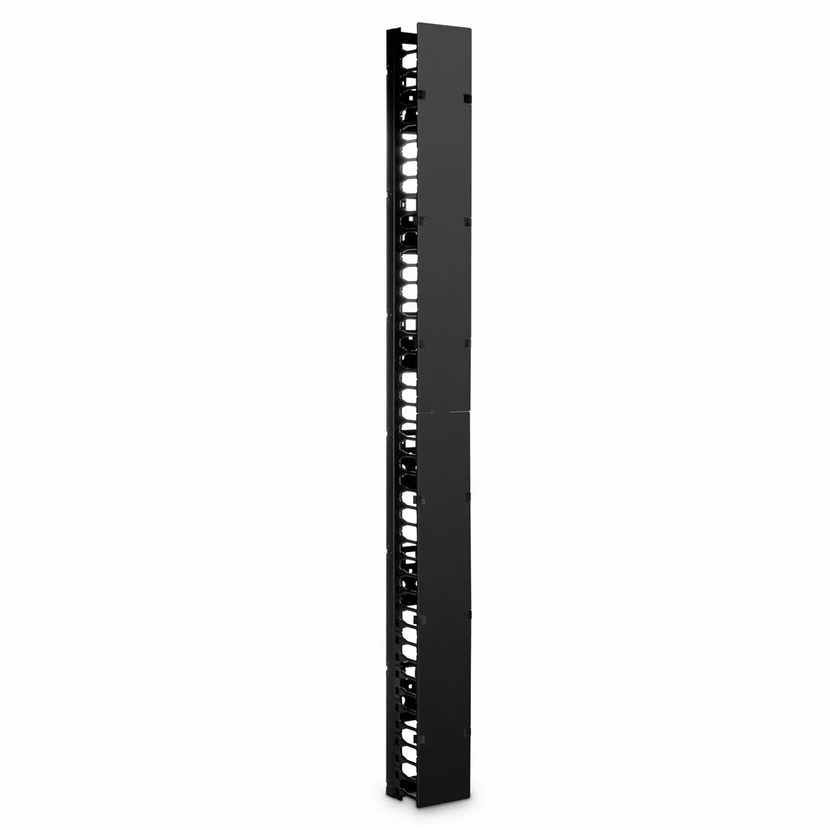 SFPS Vertical Single Sided Steel Cable Manager, 45RU, Bend Radius Finger, 5.5 in. Wide