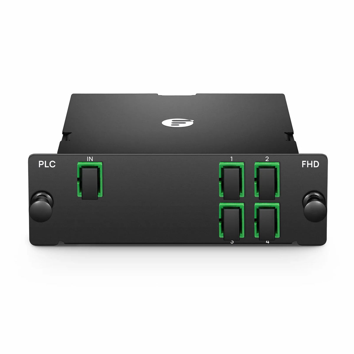 SFPS 1 x 4 PLC Fiber Splitter, Standard FHD Cassette SC/APC, Singlemode, for Optical LAN