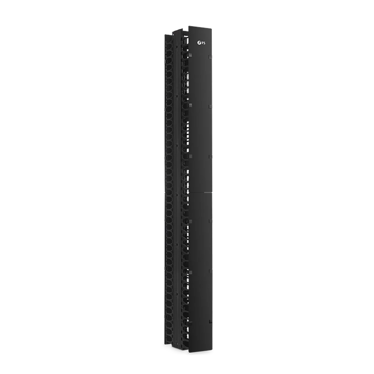 SFPS Vertical Dual Sided Steel Cable Manager, 45RU, Bend Radius Finger, 5.5 in. Wide
