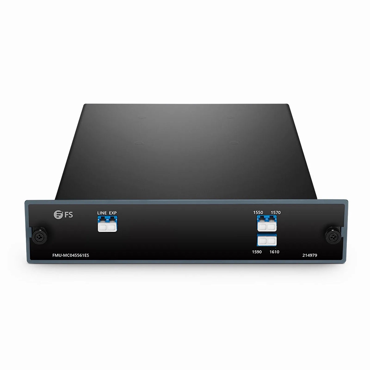 SFPS 4 Channels CWDM Mux or Demux, 1550-1610nm, with Expansion Port, 1.5dB Typical IL, LC/UPC, Single Fiber, FMU Plug-in Module