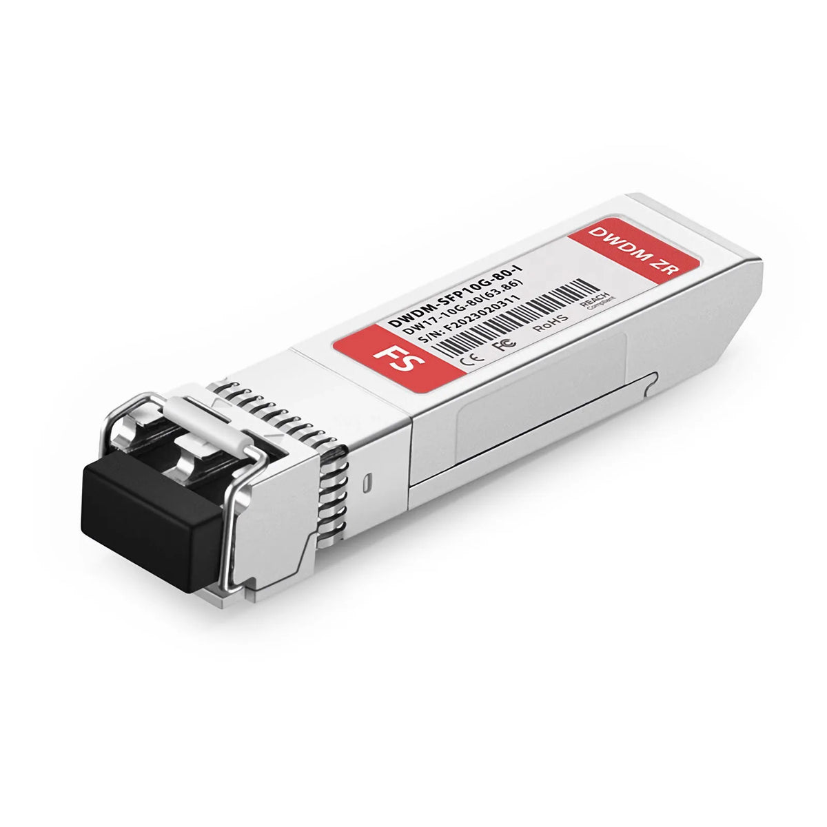 SFPS Cisco C17 DWDM-SFP10G-63.86-I Compatible SFP+ 10G DWDM 1563.86nm 100GHz 80km DOM Duplex LC/UPC SMF Optical Transceiver Module for Transmission (Industrial)
