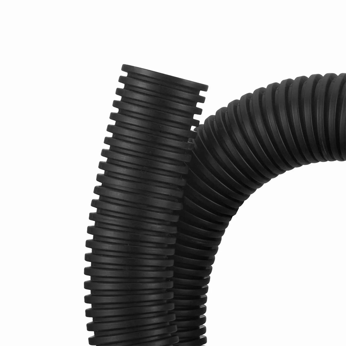 SFPS 10m (33ft) Black Flame Retardant Polypropylene Convoluted Tubing, 19mm Inside Diameter