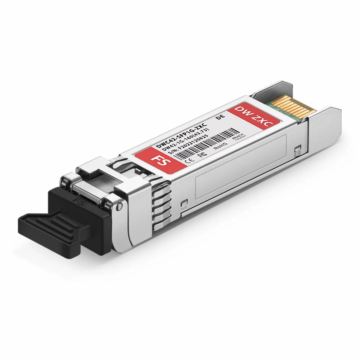 SFPS Dell C42 Compatible 1000BASE-DWDM SFP 1543.73nm 100GHz 160km DOM Duplex LC/UPC SMF Optical Transceiver Module for Transmission