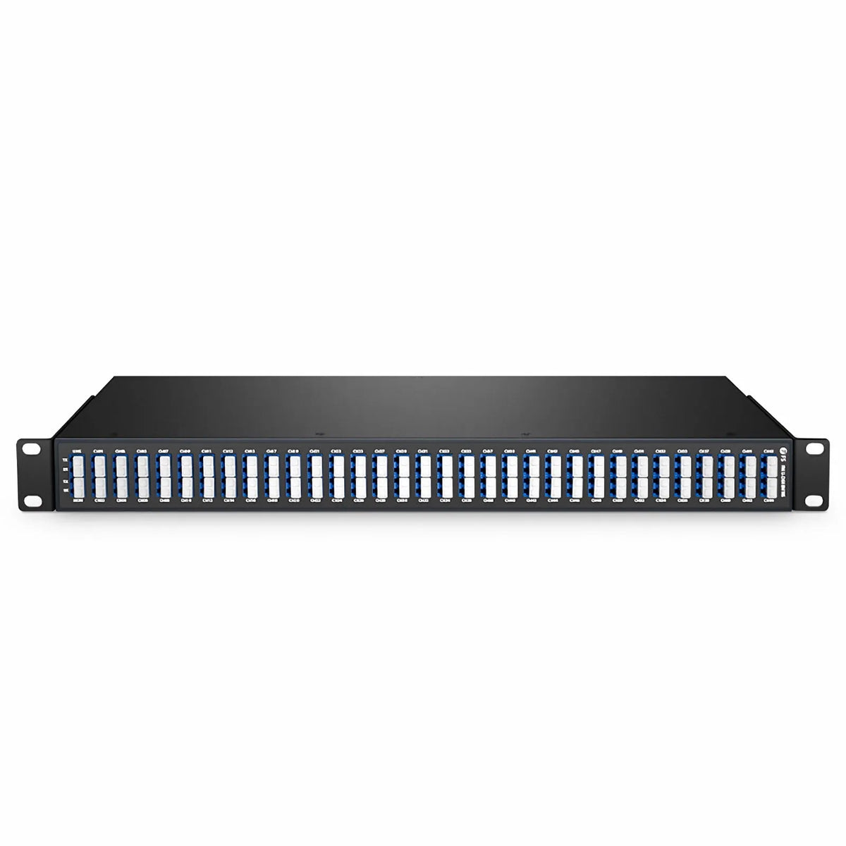 SFPS 64 Channels DWDM Mux Demux, Super C-band 75GHz 191.3625-196.0875THz, with Monitor Port, 5.8dB Typical IL, LC/UPC, Dual Fiber, FMU 1U Rack Mount
