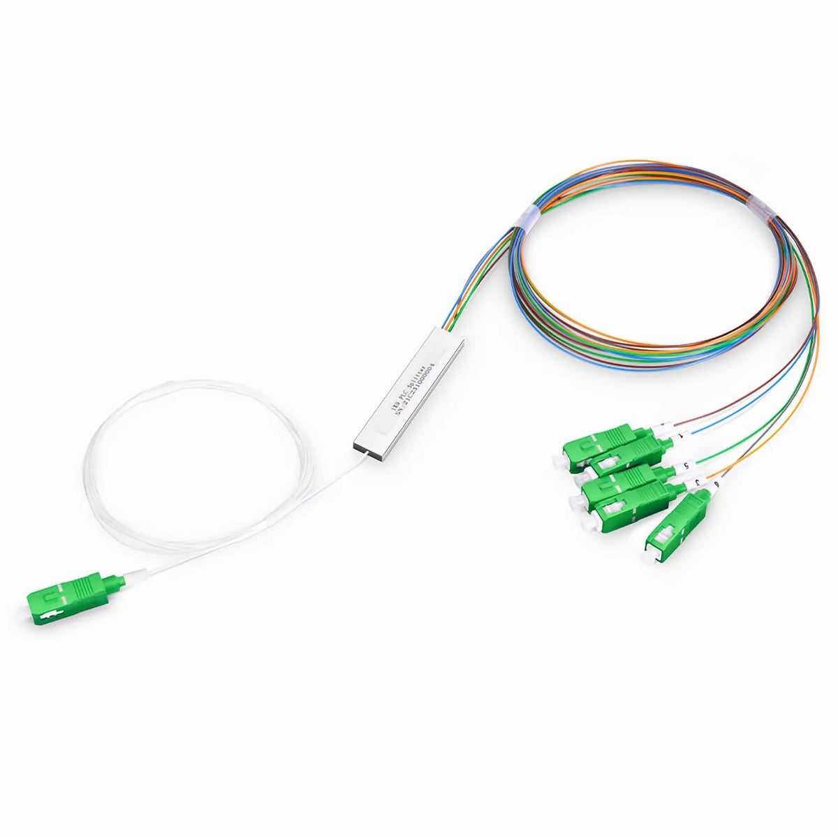 SFPS Customized 1 x 5 Unbalanced PLC Fiber Splitter, Singlemode