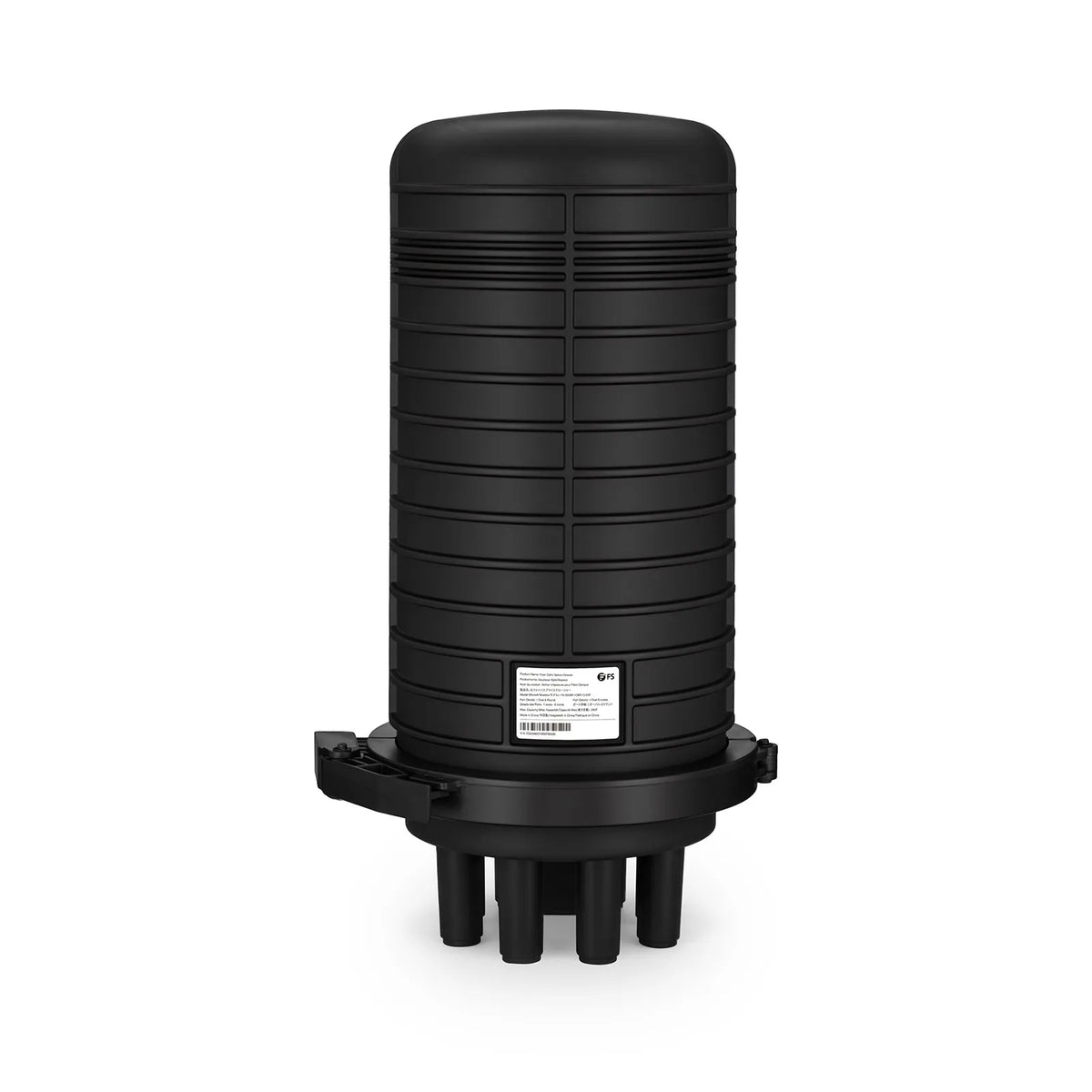 SFPS 240 Fibers 1In-6Out Dome Fiber Optic Splice Closure, Heat Shrink Seal, with 1 Pre-installed Fusion Splice Tray