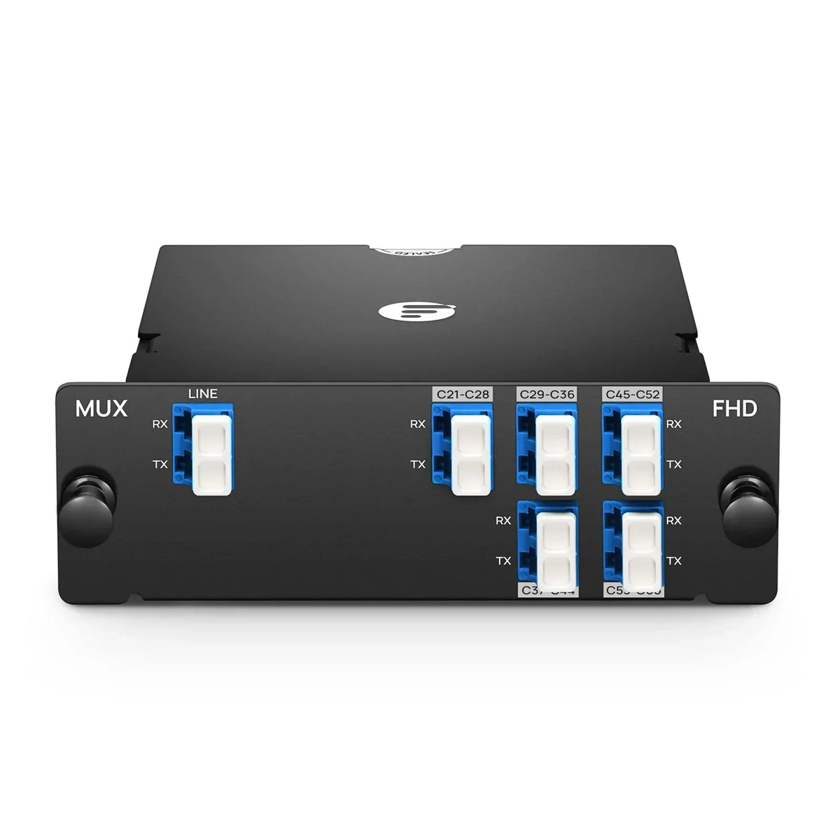 SFPS 1 x 5 Band DWDM Mux Demux, 100GHz C21-C60, 2.2dB Typical IL, LC/UPC, Dual Fiber, High Density, FHDA Plug-in Module