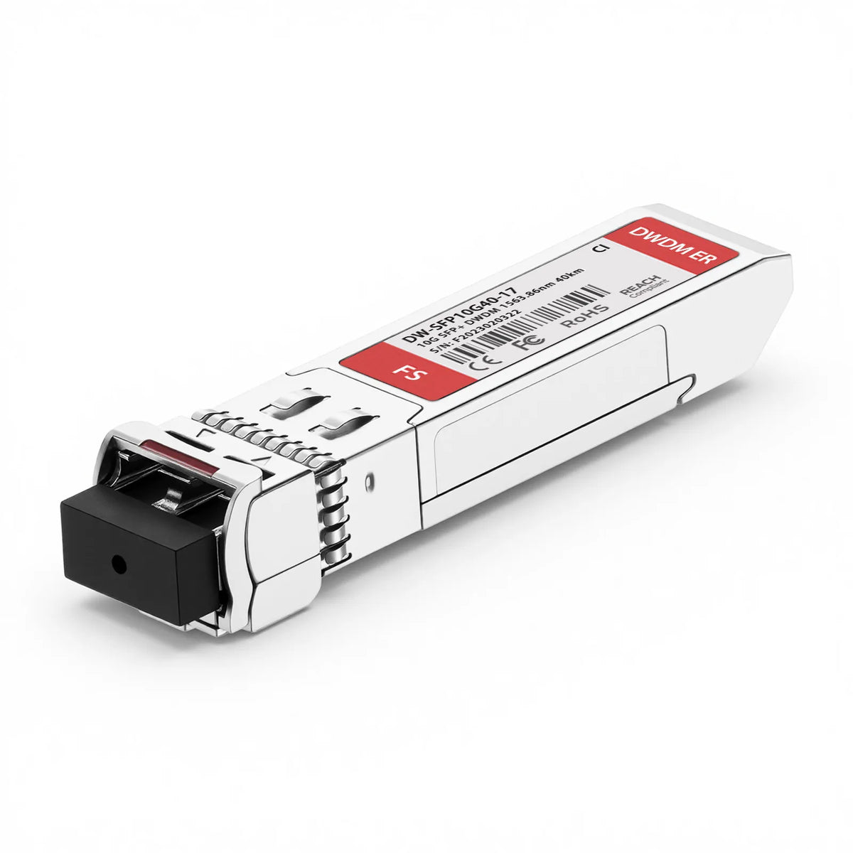 SFPS Ciena C17 DWDM-SFP10G-63.86-40 Compatible SFP+ 10G DWDM 1563.86nm 100GHz 40km DOM Duplex LC/UPC SMF Optical Transceiver Module for Transmission