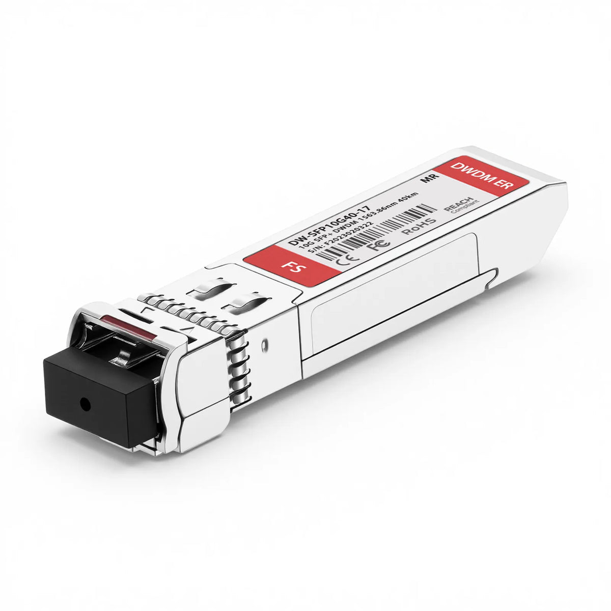 SFPS MRV C17 SFP-10GDWER-17 Compatible SFP+ 10G DWDM 1563.86nm 100GHz 40km DOM Duplex LC/UPC SMF Optical Transceiver Module for Transmission